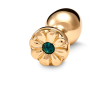 Medium Inox Gold Daisy Gold Cristal 9Mm