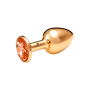 OUTLET MEDIUM STAINLESS STEEL GOLD CRYSTAL