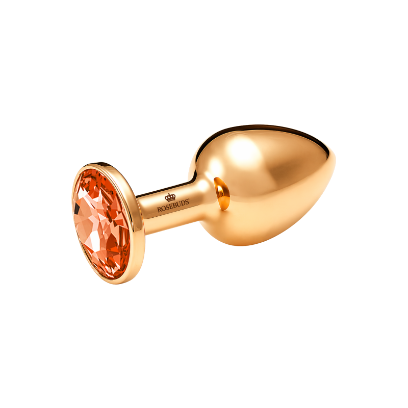 MEDIUM STAINLESS STEEL GOLD CRYSTAL