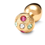 Medium Inox Gold Strassbud Gold Crystal