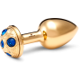 Medium Stainless Steel Gold Strassbud Gold Crystal