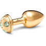 Medium Inox Gold Strassbud Gold Crystal