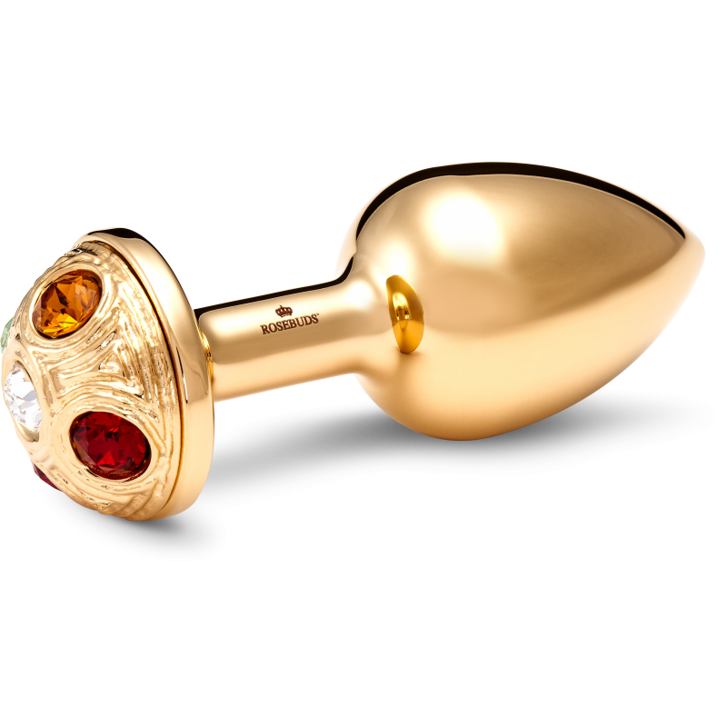Medium Inox Gold Strassbud Gold Crystal
