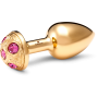 Medium Inox Gold Strassbud Gold Crystal