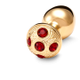 Medium Inox Gold Strassbud Gold Crystal