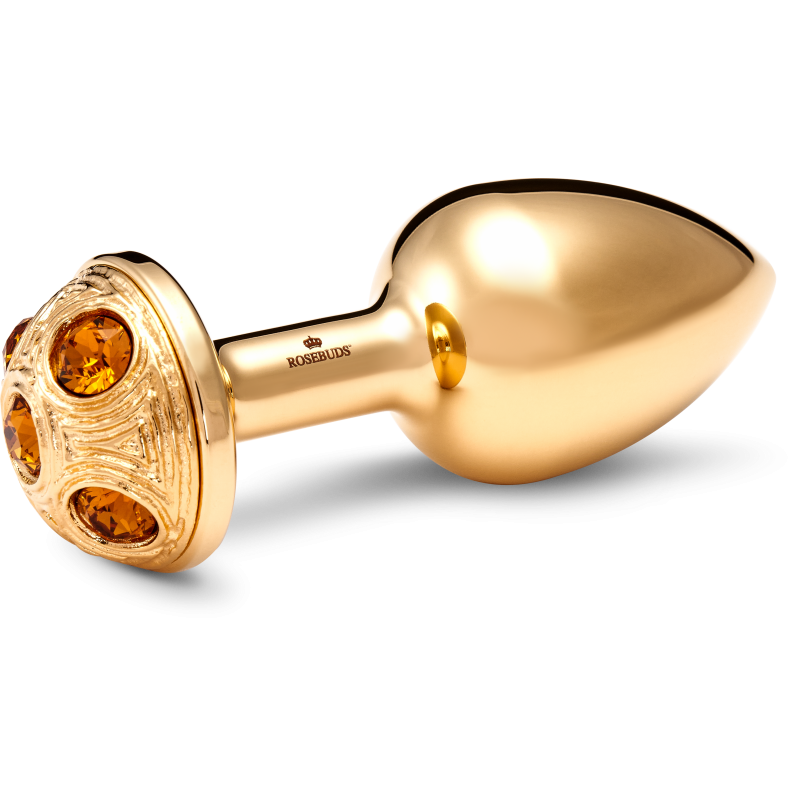 Medium Inox Gold Strassbud Gold Crystal