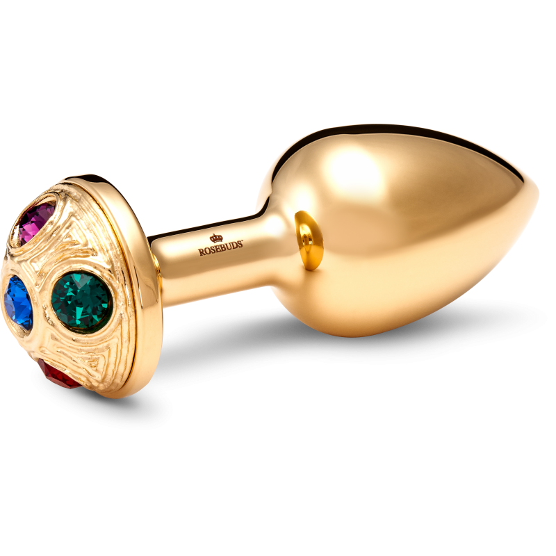 Medium Inox Gold Strassbud Gold Crystal