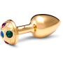 Medium Inox Gold Strassbud Gold Crystal