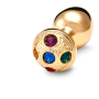 Medium Inox Gold Strassbud Gold Crystal